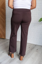 Hazel Blues® |  Magic Straight Pants in Chocolate