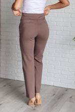 Hazel Blues® |  Magic Straight Pants in Dark Mocha