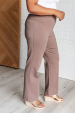 Hazel Blues® |  Magic Straight Pants in Dark Mocha