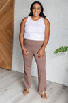 Hazel Blues® |  Magic Straight Pants in Dark Mocha