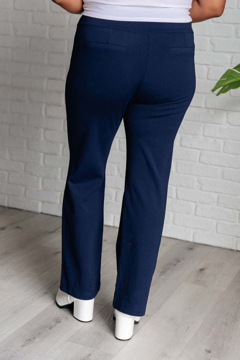 Hazel Blues® |  Magic Straight Pants in Navy