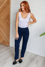 Hazel Blues® |  Magic Straight Pants in Navy