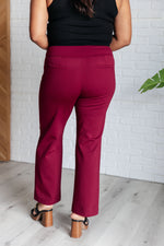Hazel Blues® |  Magic Straight Pants in Wine
