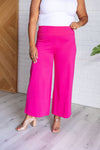 Hazel Blues® |  Magic Wide Leg Crop Pants in Hot Pink