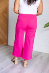 Hazel Blues® |  Magic Wide Leg Crop Pants in Hot Pink