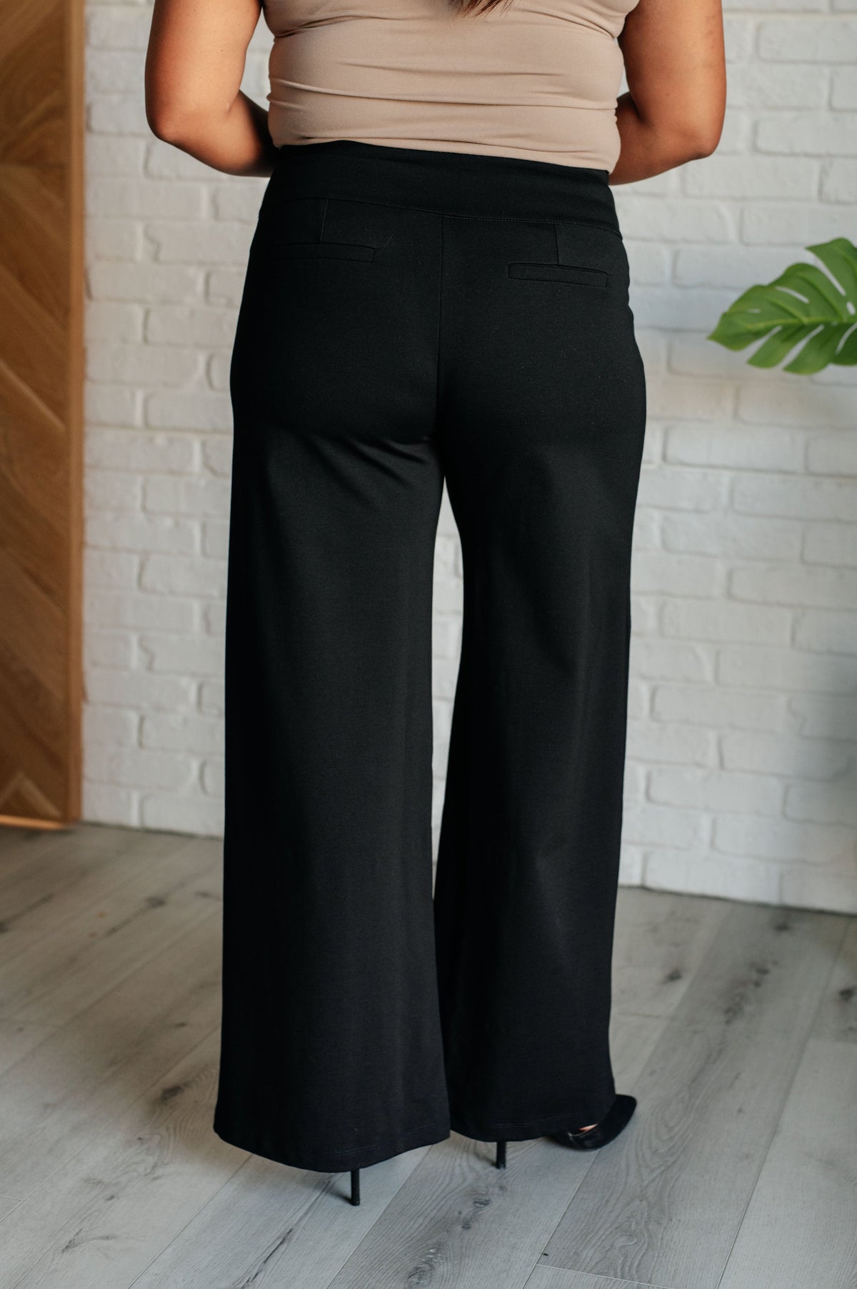 Hazel Blues® |  Magic Wide Leg Pants in Black