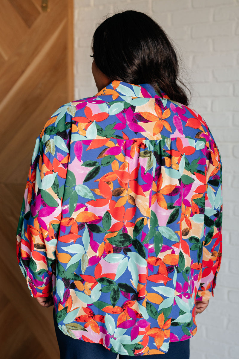 Hazel Blues® |  Make Like a Tree and Leaf Button Up Blouse