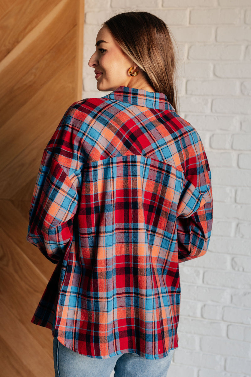 Hazel Blues® |  Make it Make Sense Plaid Button Up