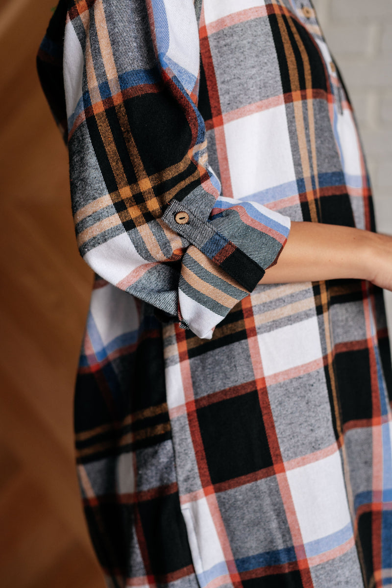 Hazel Blues® |  Make it Right Plaid Shirt Dress