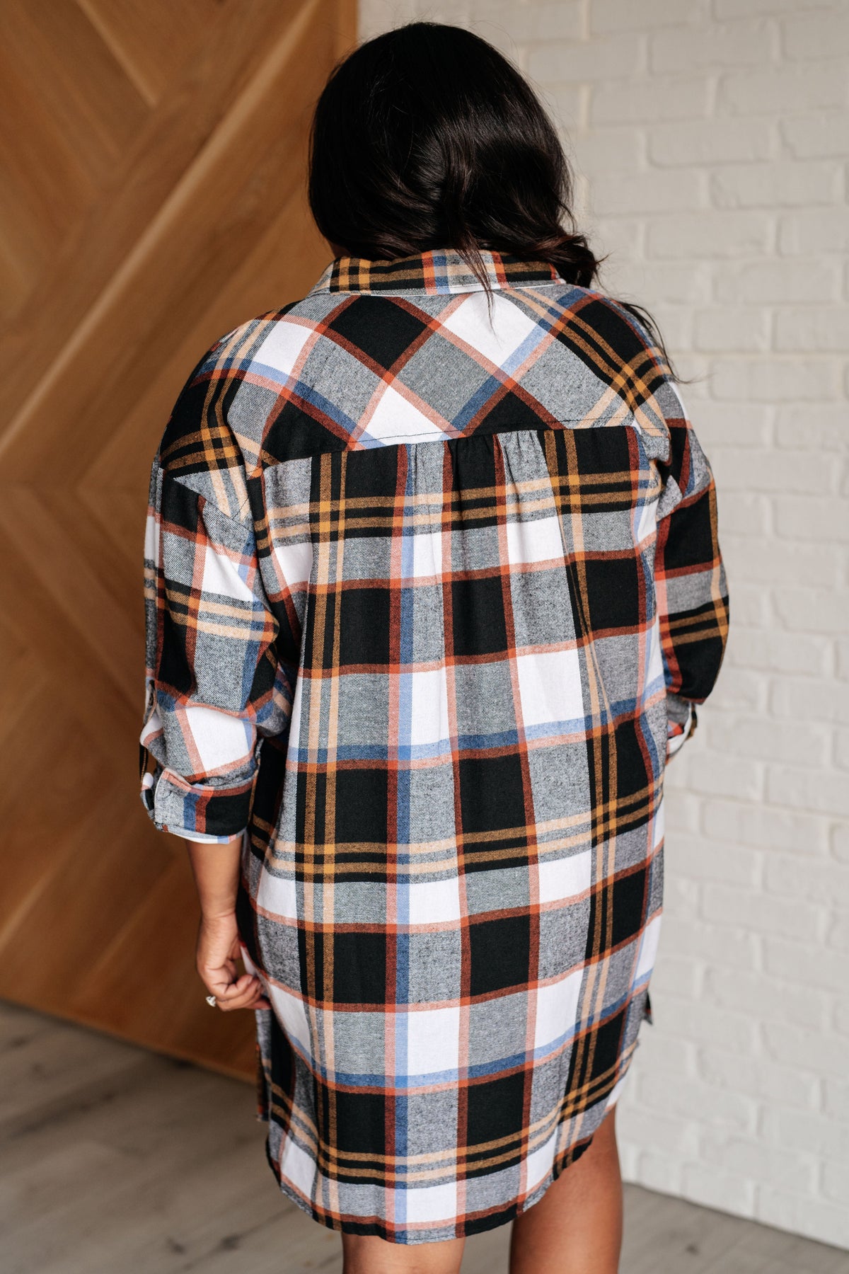 Hazel Blues® |  Make it Right Plaid Shirt Dress