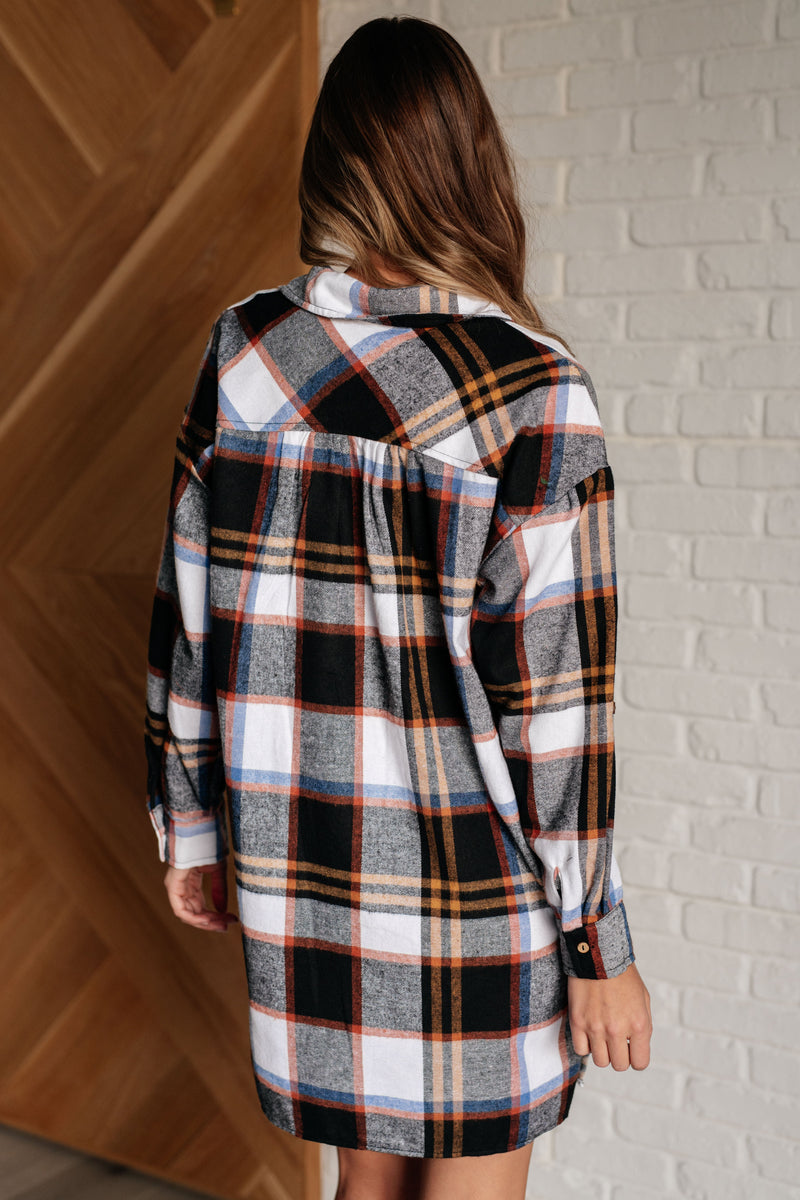 Hazel Blues® |  Make it Right Plaid Shirt Dress