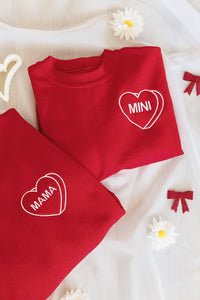 Hazel Blues® |  Matching Mini Embroidered Sweatshirt