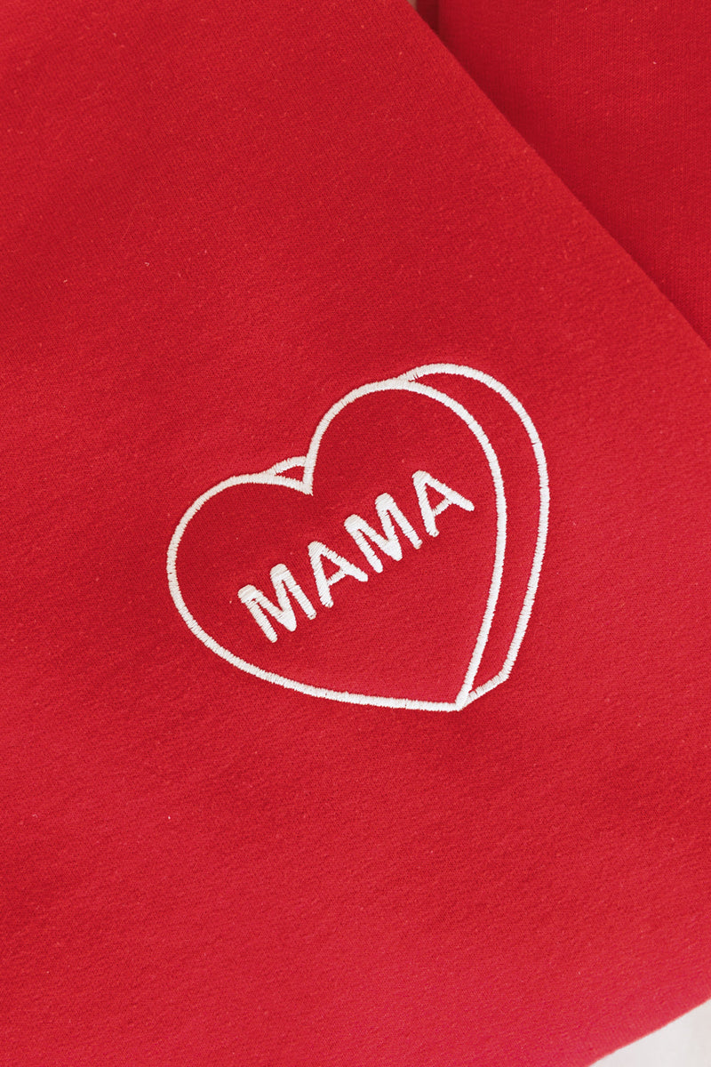 Hazel Blues® |  Matching Mama Embroidered Sweatshirt