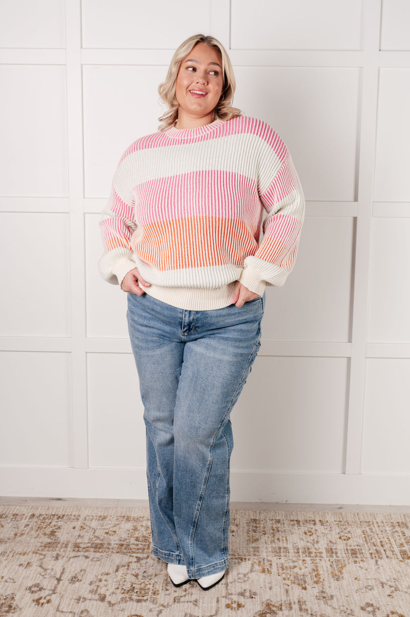 Hazel Blues® |  Matchmaker Striped Ribbed Top