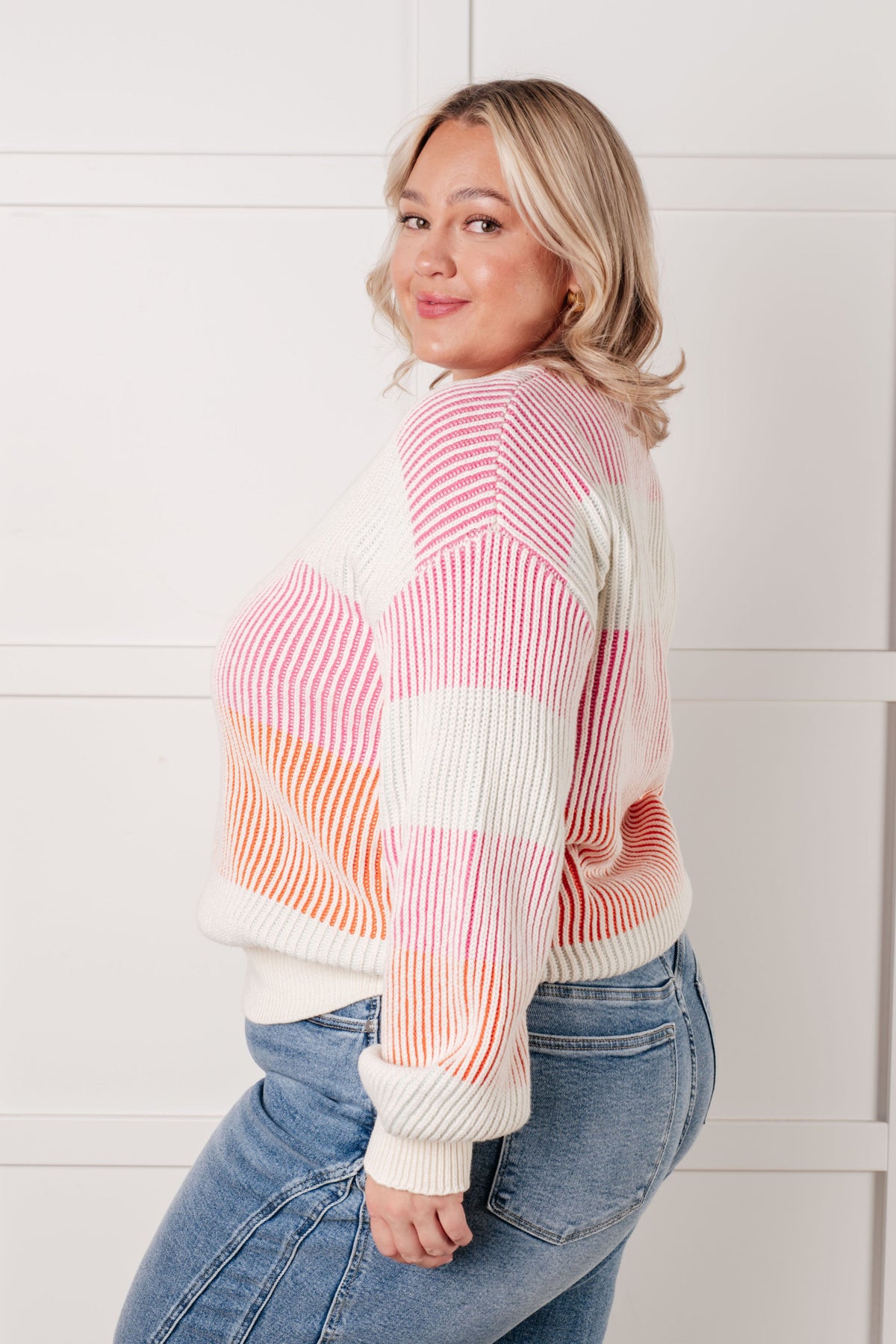 Hazel Blues® |  Matchmaker Striped Ribbed Top