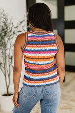 Hazel Blues® |  Max Aura Points Striped Knit Tank