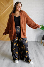 Hazel Blues® |  Legendary in Leopard Satin Wide Leg Pants