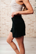 Hazel Blues® |  Mind Over Matter Pleated Shorts in Black