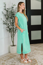 Hazel Blues® |  PREORDER: Mineral Wash Relaxed Maxi Tank Dress in Three Colors