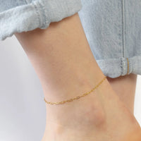 Hazel Blues® |  PREORDER: Mini Paperclip Water Resistant Anklet