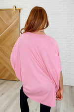 Hazel Blues® |  Minimal Muse Batwing Tee in Blossom Pink