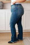 Hazel Blues® |  Morgan High Rise Distressed Straight Jeans