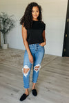 Hazel Blues® |  My Domain Studded Cap Sleeve Top