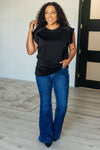 Hazel Blues® |  My Domain Studded Cap Sleeve Top