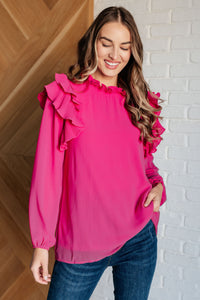 Hazel Blues® |  My Good Graces Ruffled Top