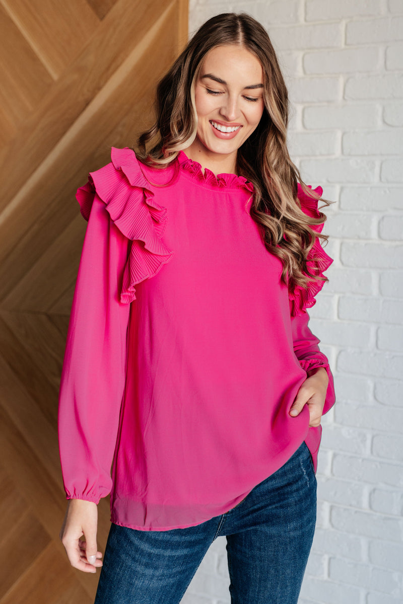 Hazel Blues® |  My Good Graces Ruffled Top