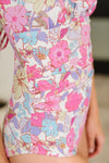 Hazel Blues® |  Naples Floral Ruched Swimsuit