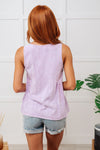 Hazel Blues® |  Never Second Best V-Neck Blouse in Lavender