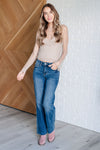 Hazel Blues® |  Never Sorry Lace Layering Top in Wheat