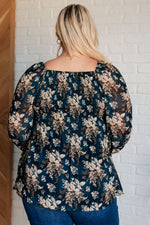 Hazel Blues® |  New Beginnings Square Neck Blouse