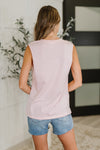 Hazel Blues® |  New Normal Pleat Detail Sleeveless Top in Pink