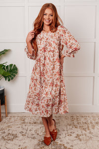 Hazel Blues® |  Next to You Balloon Sleeve Floral Dress