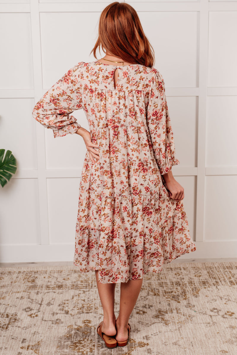 Hazel Blues® |  Next to You Balloon Sleeve Floral Dress