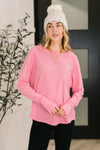 Hazel Blues® |  Nice to Each Other Raglan Sleeve Top in Fuchsia