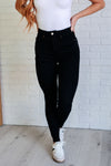 Hazel Blues® |  Nicole Tummy Control Skinny Jeans in Black