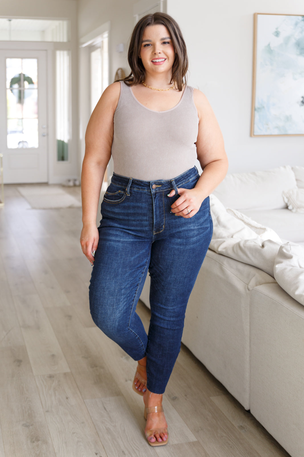 Hazel Blues® |  Nicole Tummy Control Skinny Jeans