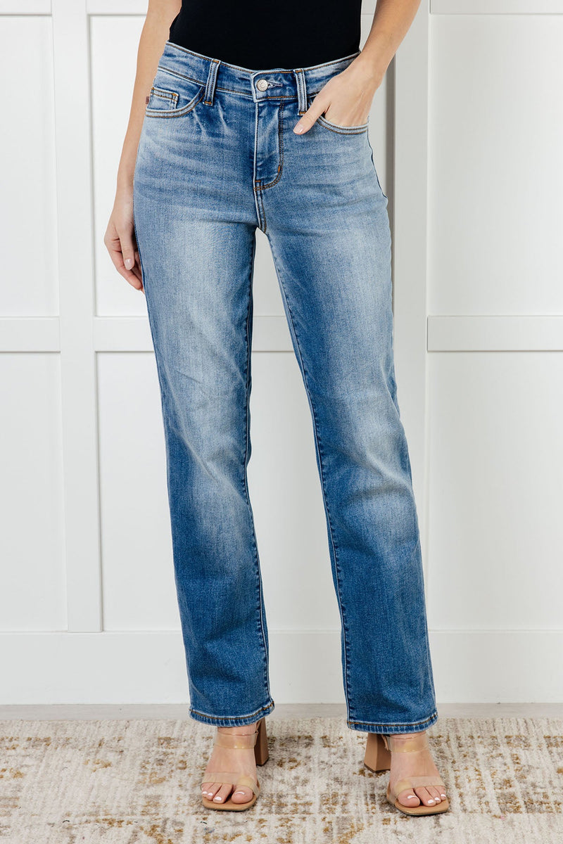 Hazel Blues® |  Nivea Vintage Wash Thermal Straight Jeans