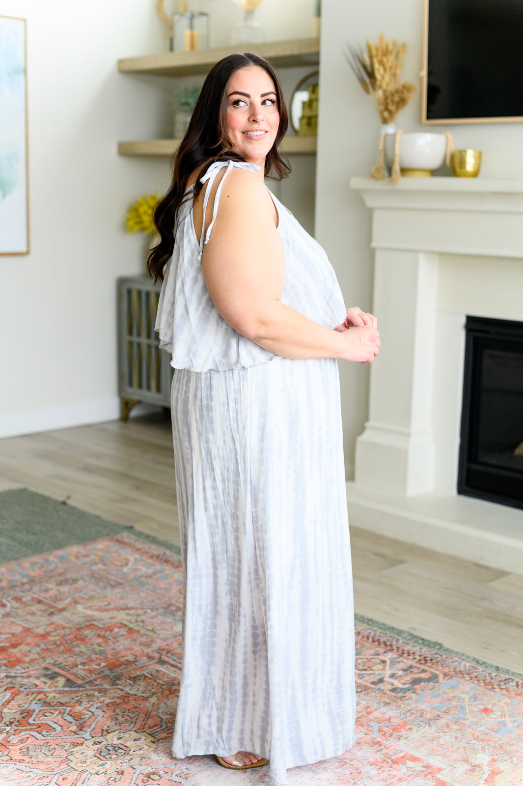 Hazel Blues® |  No More Grey Skies Maxi Dress