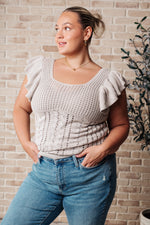 Hazel Blues® |  No One Knows Pointelle Knit Top