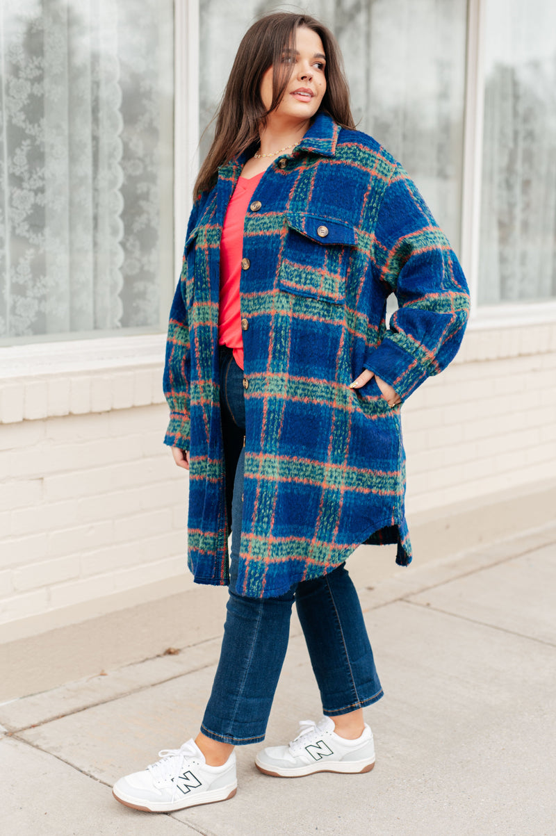 Hazel Blues® |  No Tears Plaid Coat