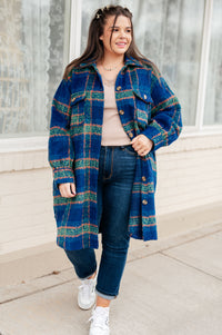 Hazel Blues® |  No Tears Plaid Coat