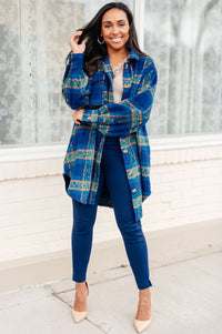 Hazel Blues® |  No Tears Plaid Coat