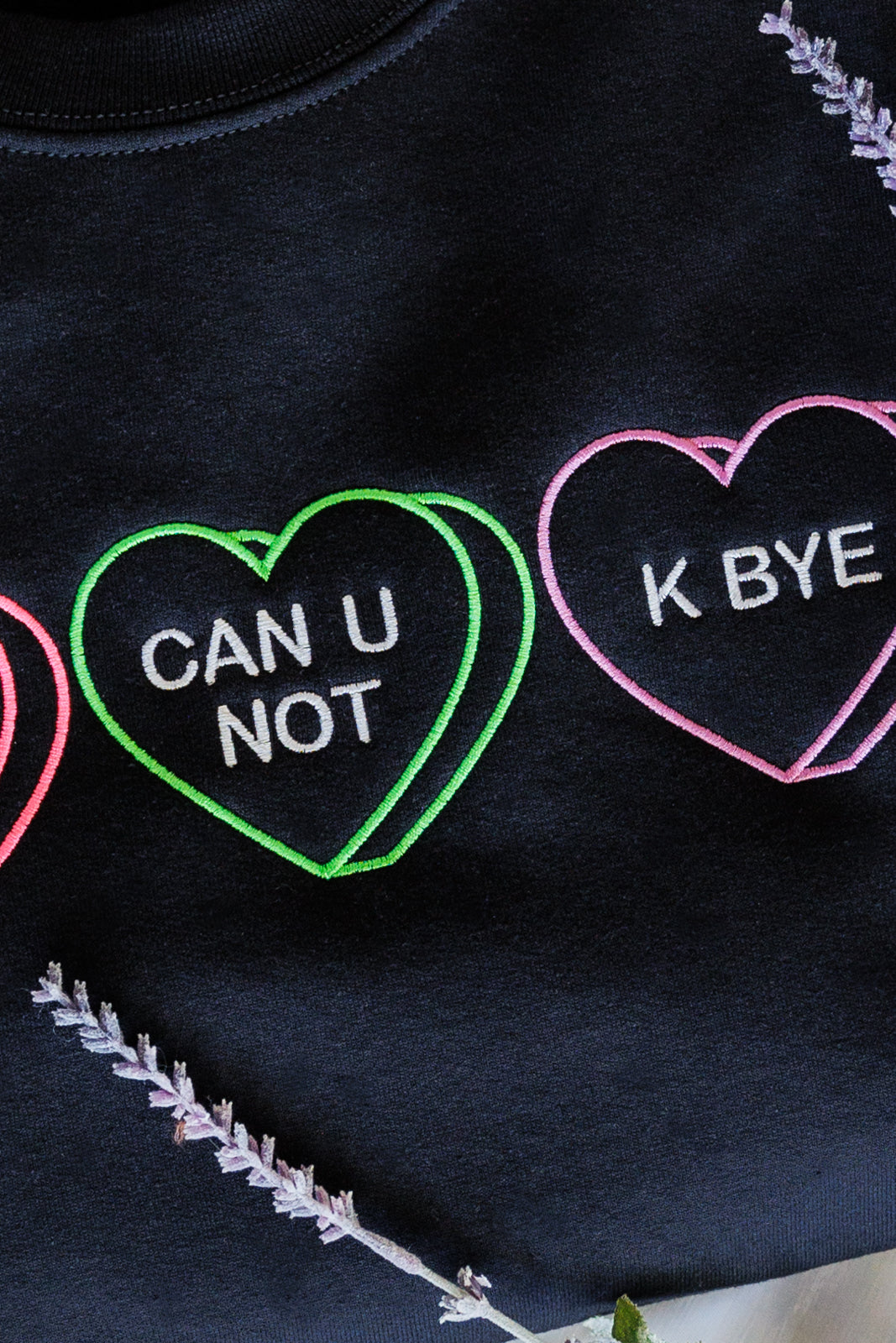 Hazel Blues® |  Snarky Valentine Embroidered Sweatshirt