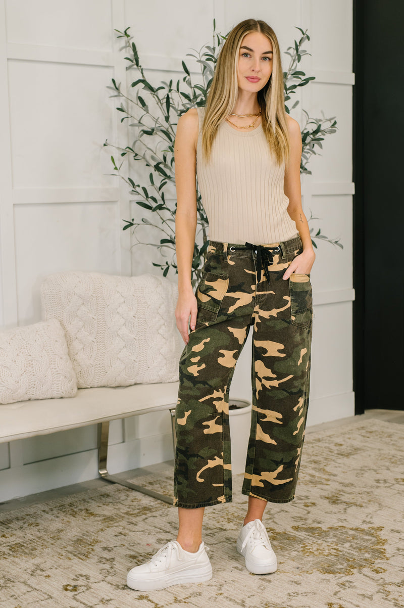 Hazel Blues® | Now You See Me Camo Cargo Pants