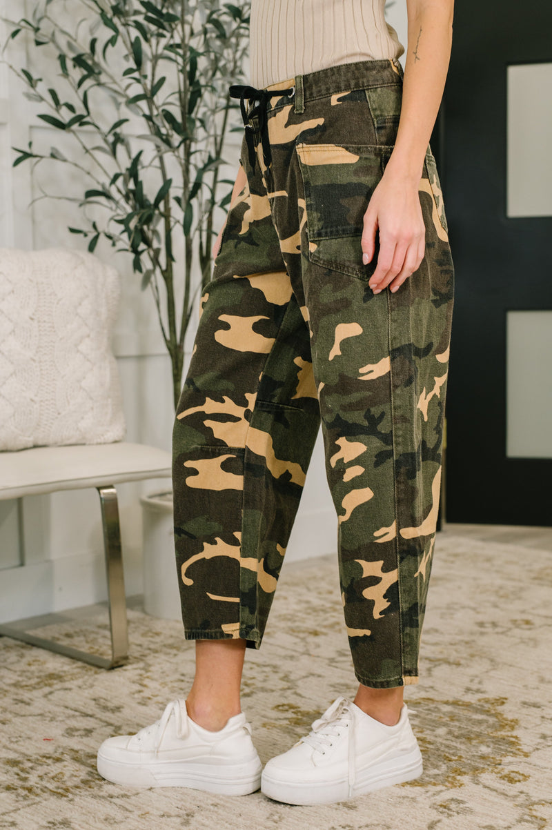 Hazel Blues® | Now You See Me Camo Cargo Pants