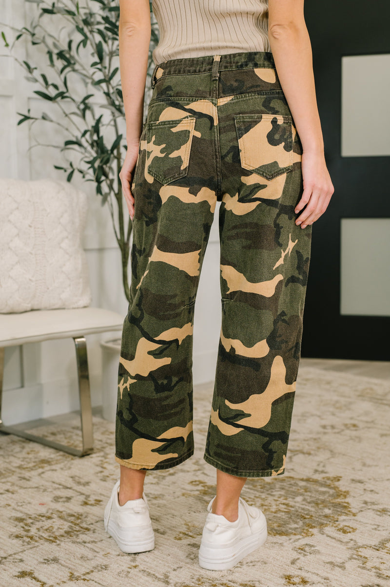 Hazel Blues® | Now You See Me Camo Cargo Pants